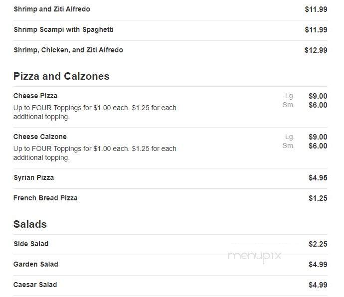 G & G's Quick Bite - Dracut, MA menu_pic