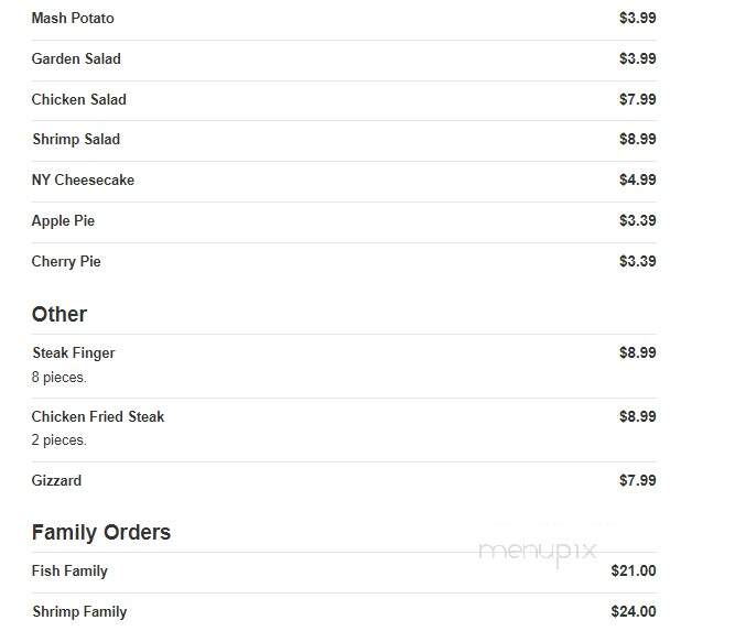 Don's Seafood - Fort Worth, TX menu_pic