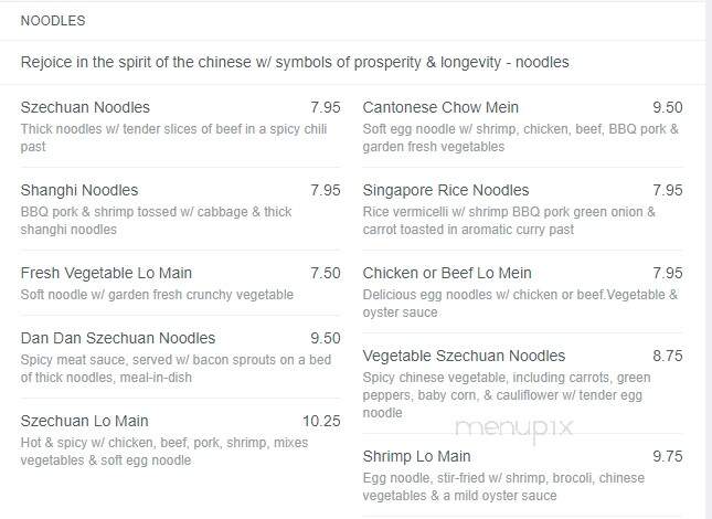 Flower Drum Restaurant N E W - Toronto, ON menu_pic