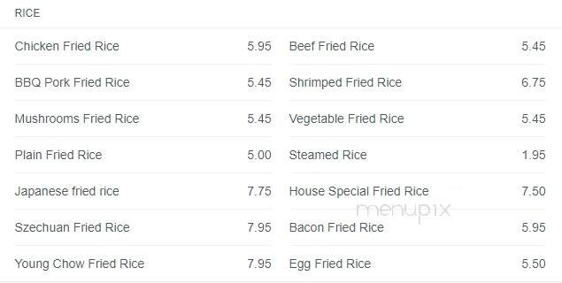 Flower Drum Restaurant N E W - Toronto, ON menu_pic
