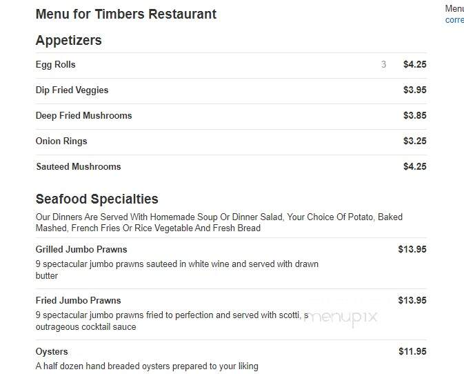 Timbers Restaurant - Emmett, ID