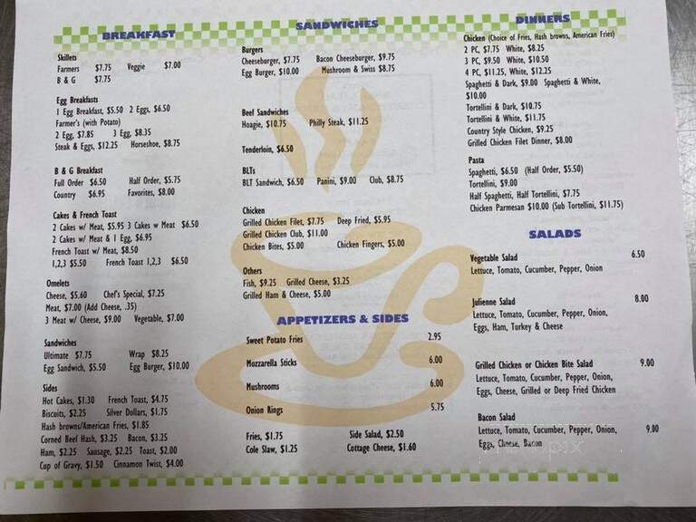New Chalet Restaurant - Ottawa, IL menu_pic
