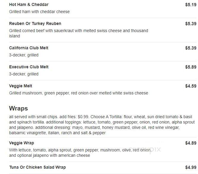 Cafe Copper Top - Atlanta, GA menu_pic