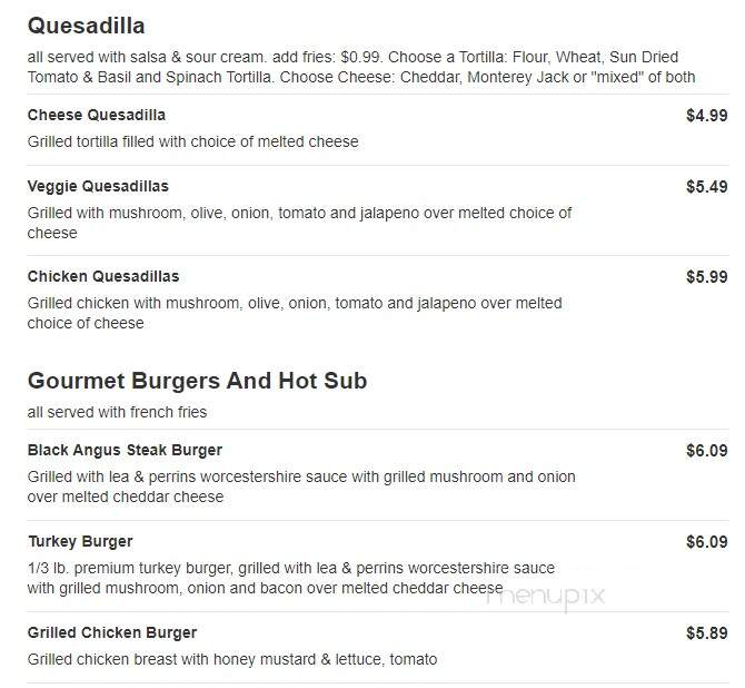 Cafe Copper Top - Atlanta, GA menu_pic