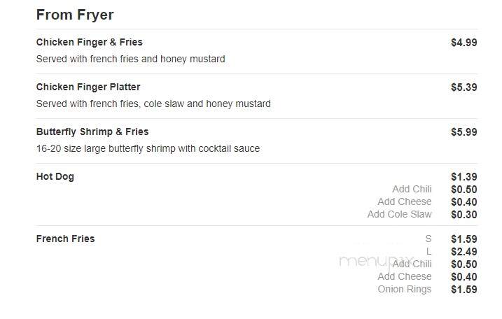 Cafe Copper Top - Atlanta, GA menu_pic