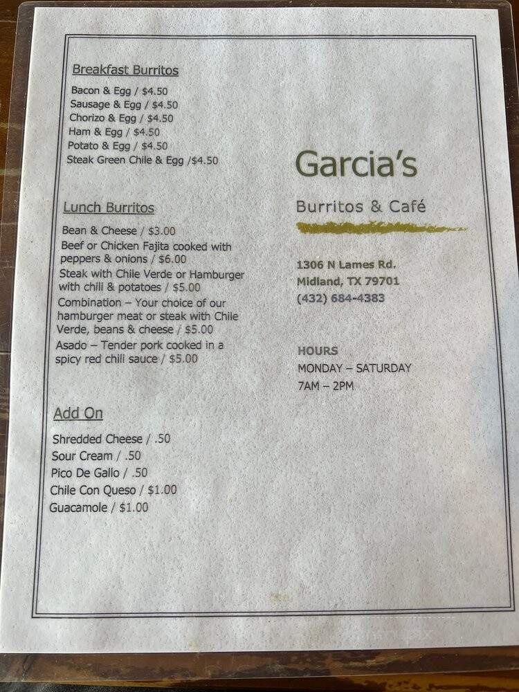 Garcia's Burritos - Midland, TX