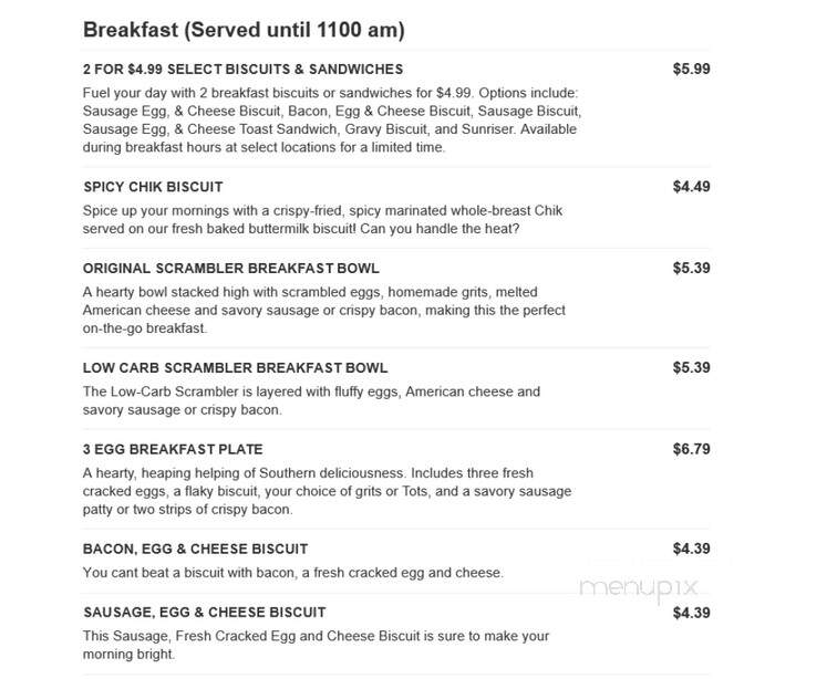 Krystal - Scottsboro, AL menu_pic