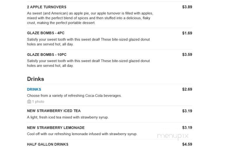 Krystal - Scottsboro, AL menu_pic