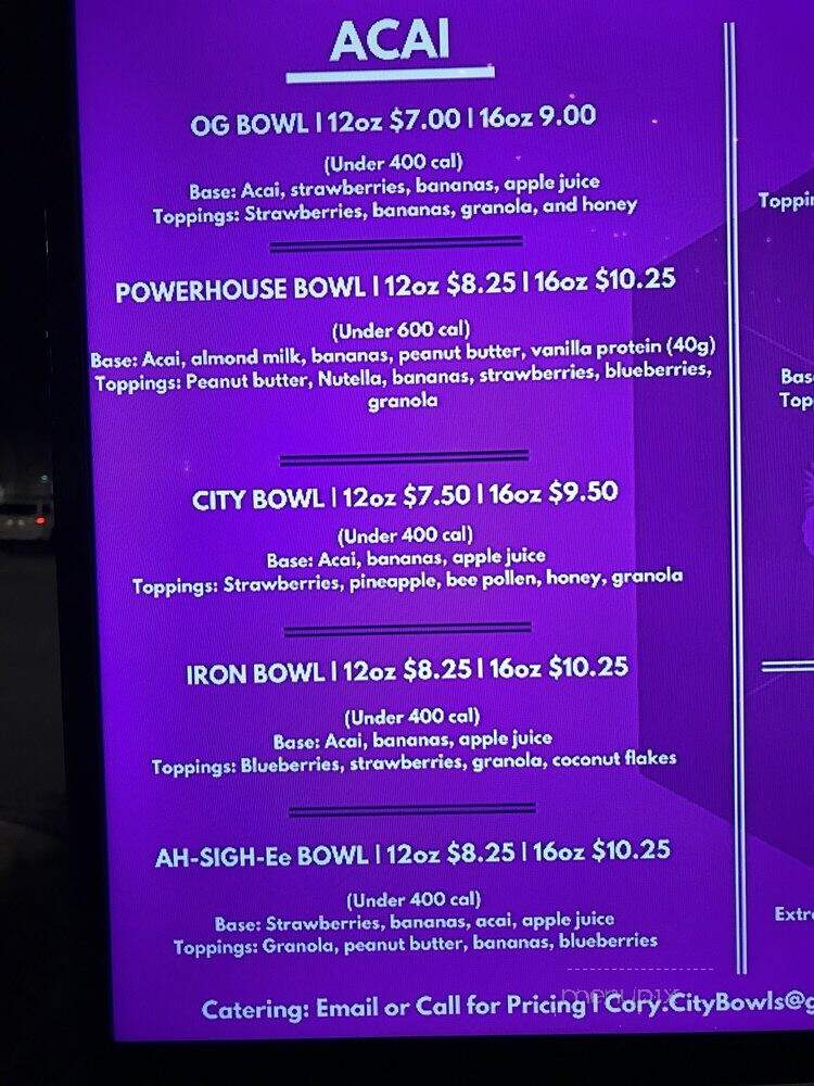 City Bowls - Birmingham, AL menu_pic