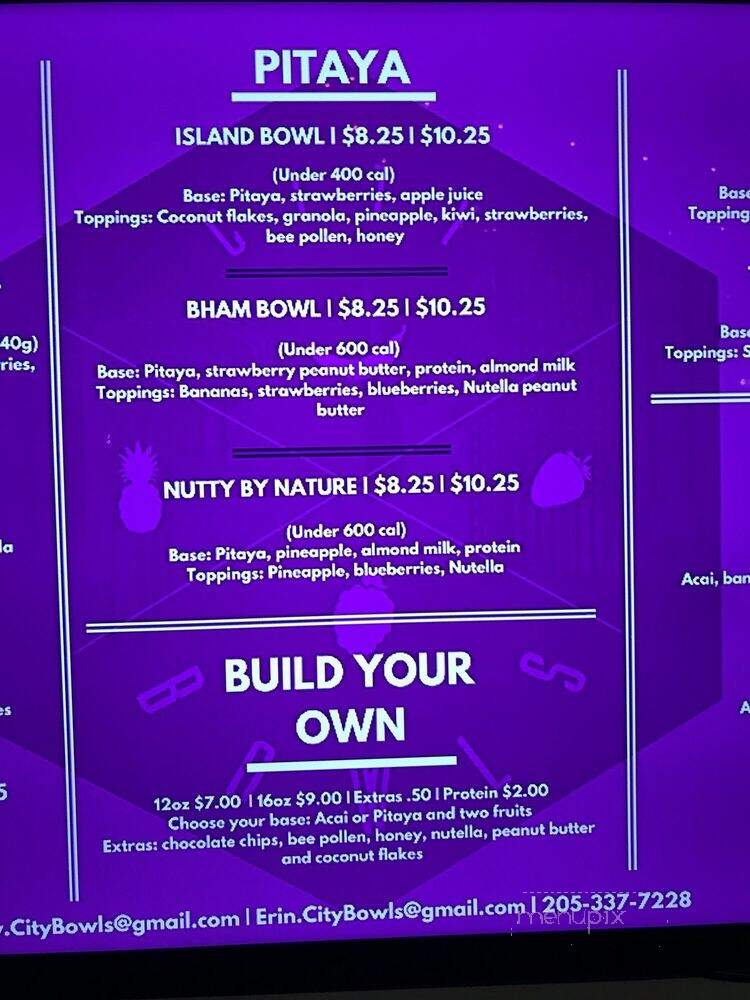 City Bowls - Birmingham, AL menu_pic
