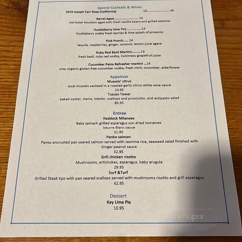 Barnstable Tuscan Cuisine - Barnstable, MA menu_pic
