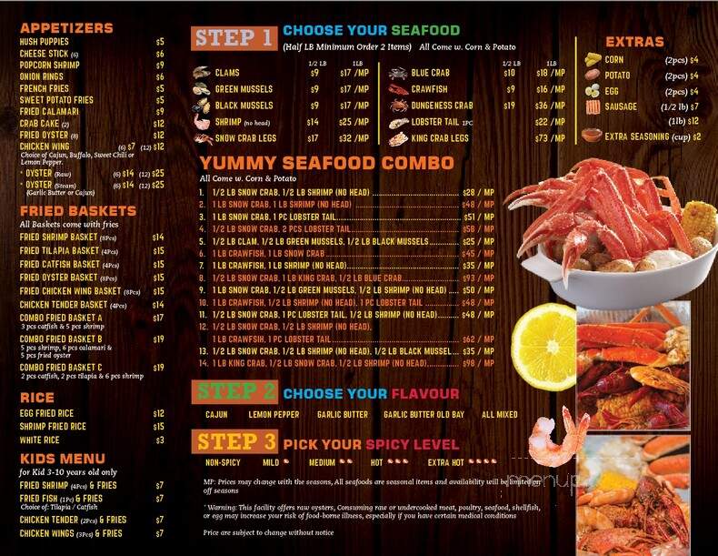 Yummy Crab - Omaha, NE menu_pic