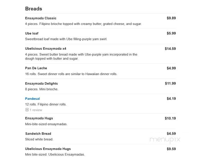 Goldilocks - Santa Clarita, CA menu_pic