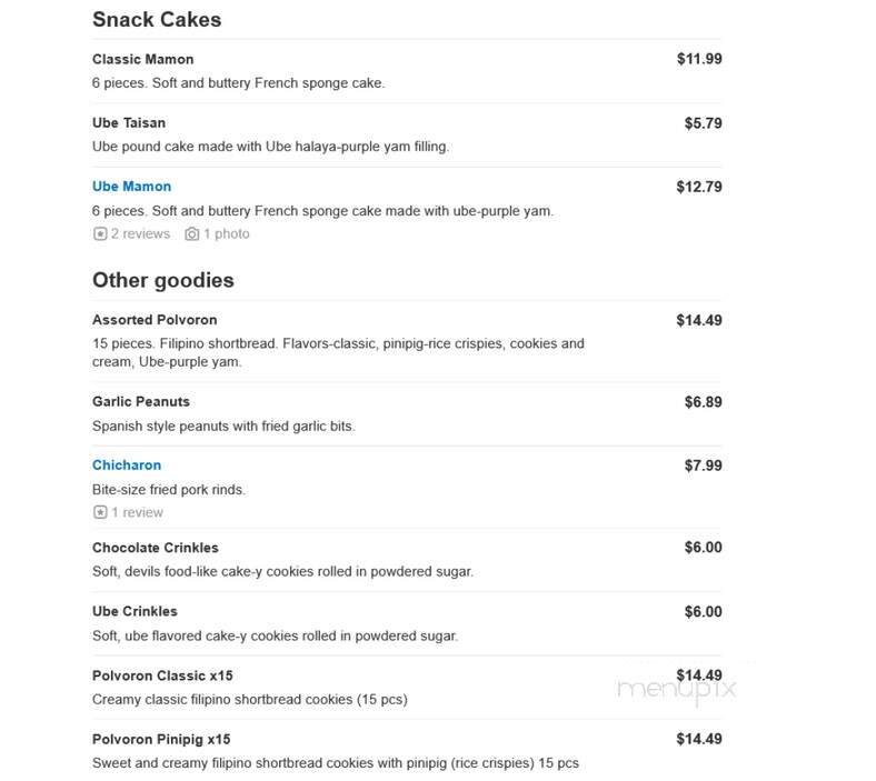 Goldilocks - Santa Clarita, CA menu_pic