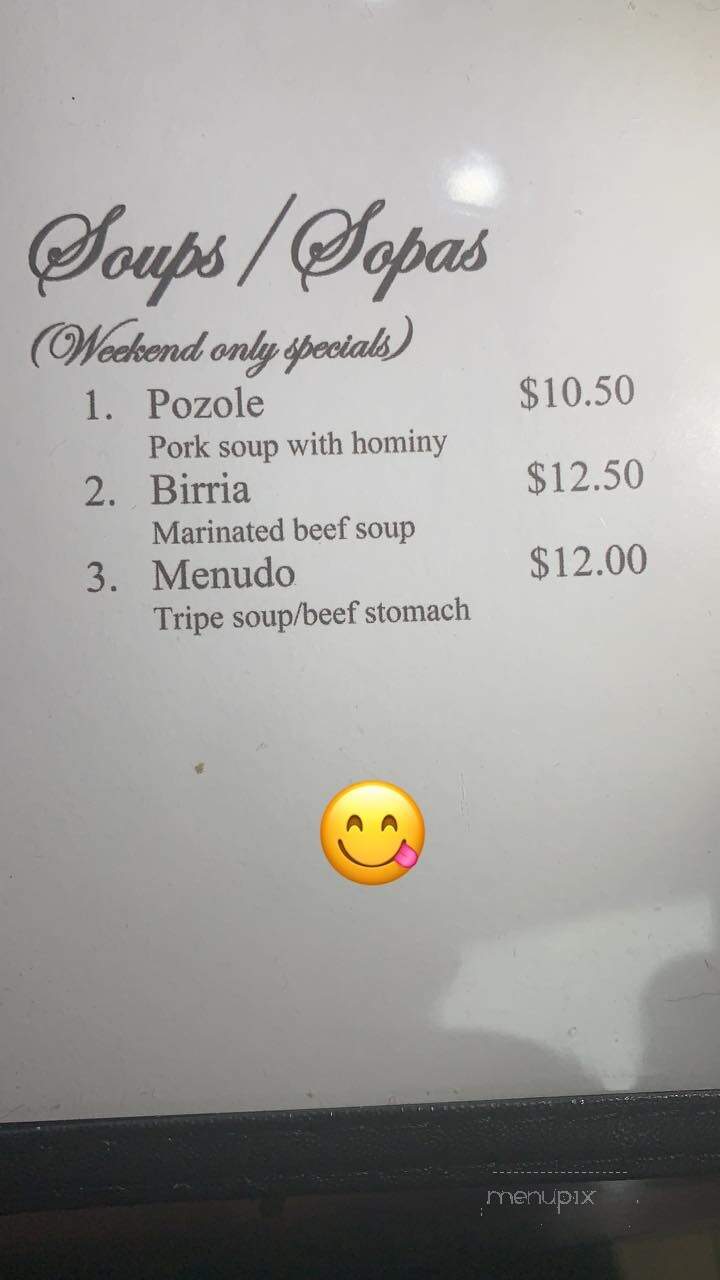 El Fogon - Auburn Hills, MI menu_pic