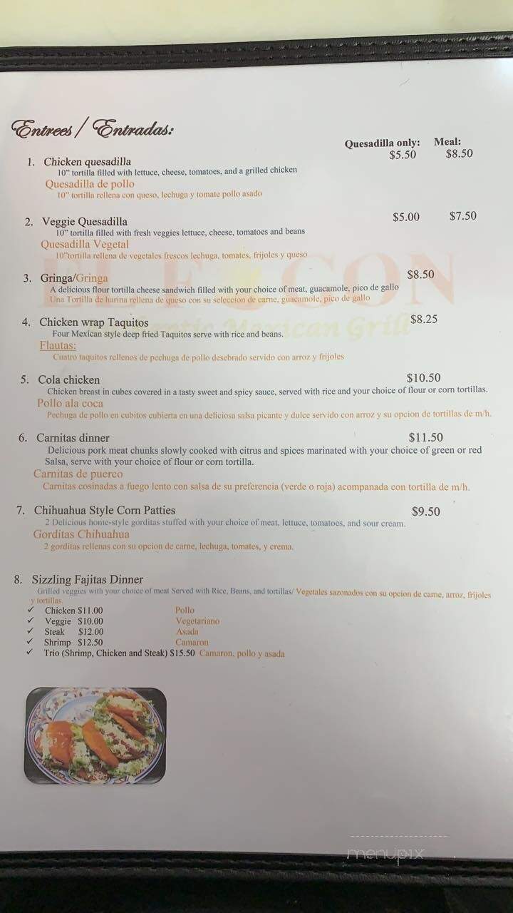 El Fogon - Auburn Hills, MI menu_pic