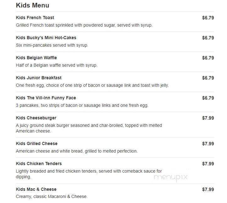 The Village Inn - Maple Grove, MN menu_pic