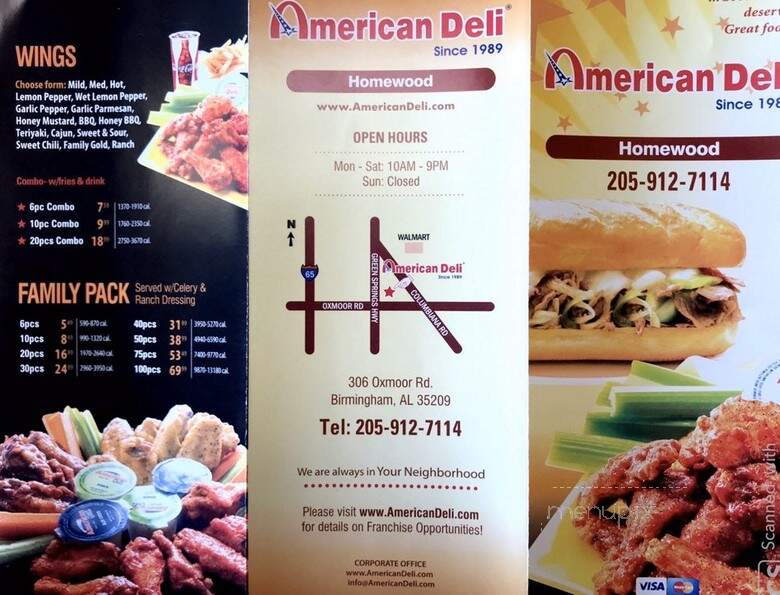 American Deli - Birmingham, AL menu_pic