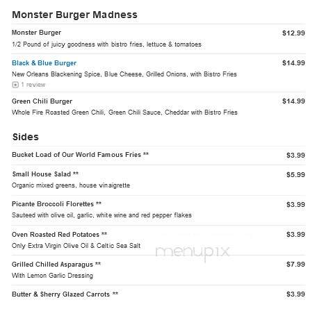 The Old 5 Mile House Restaurant & Bar - Nevada City, CA menu_pic
