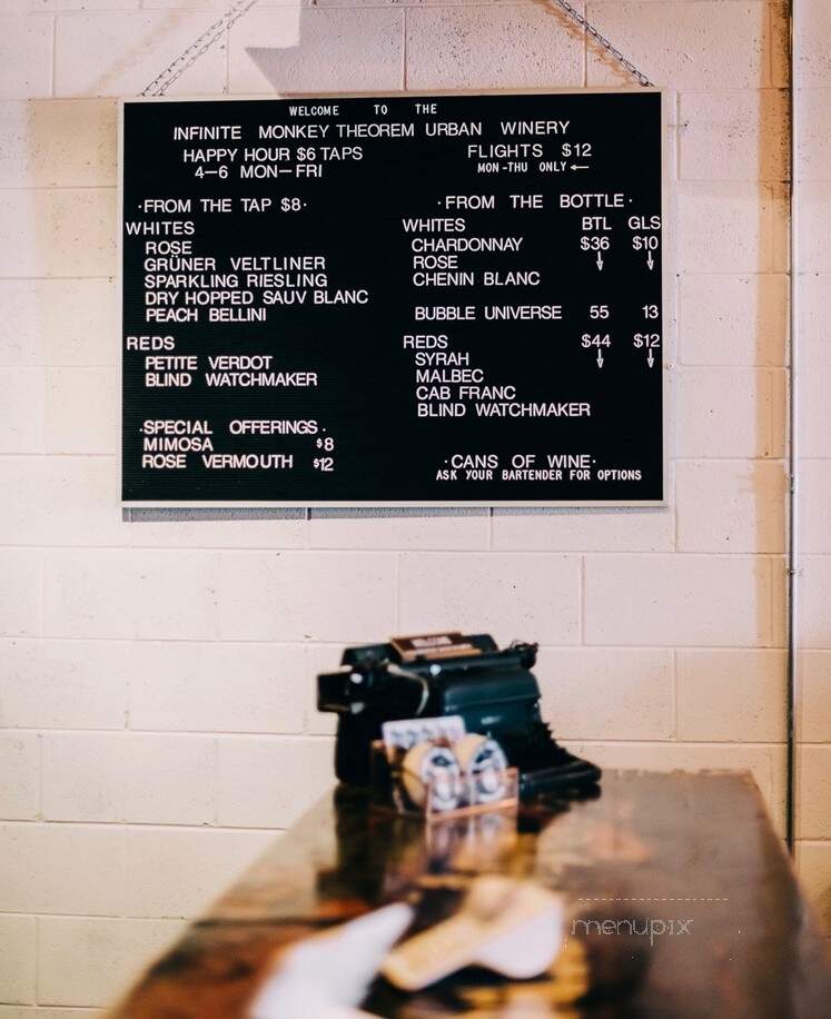 Infinite Monkey Theorem - Denver, CO menu_pic