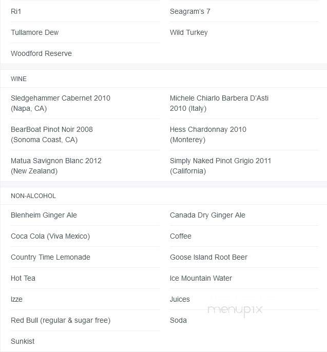 Slowdown - Omaha, NE menu_pic