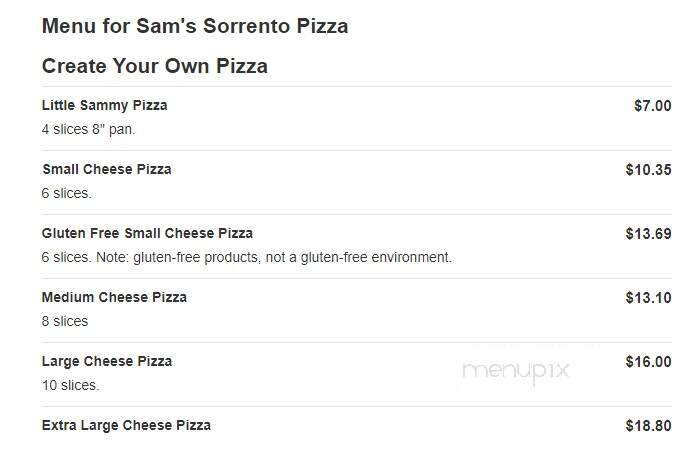 Sam's Sorrento Pizza - Utica, MI