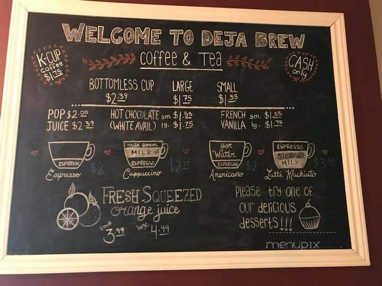 Deja Vu Diner - Orangeville, ON menu_pic