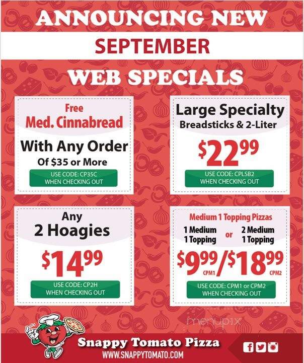 Snappy Tomato Pizza Co - Warsaw, KY menu_pic