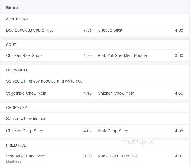 Peking Chinese Restaurant - Toms River, NJ menu_pic