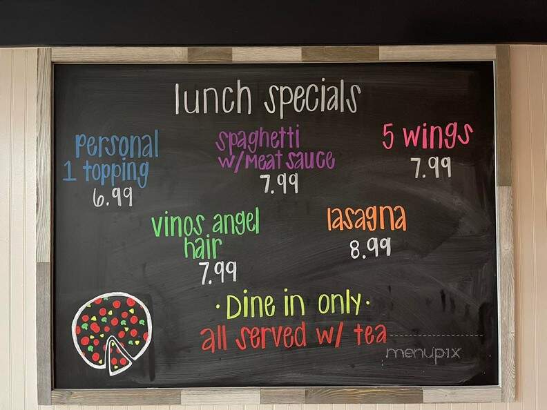 Pizza Vino - High Point, NC menu_pic