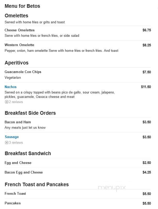 Sal's Pizzeria - Wayne, PA menu_pic