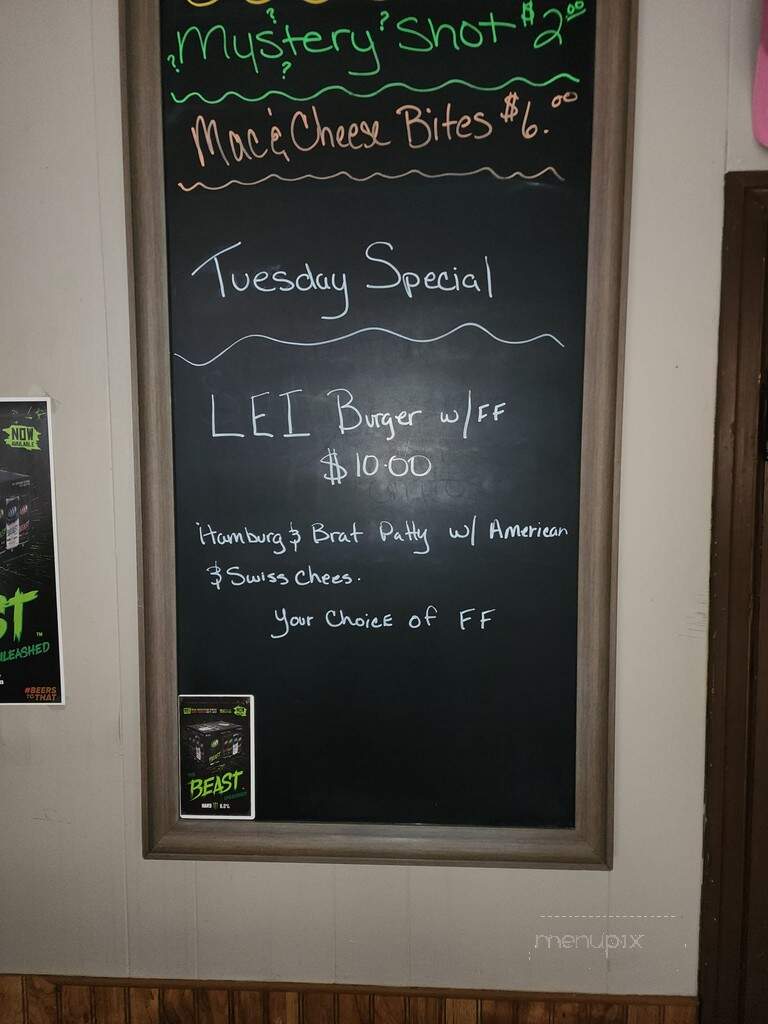 Lake Emily Inn - Amherst Junction, WI menu_pic