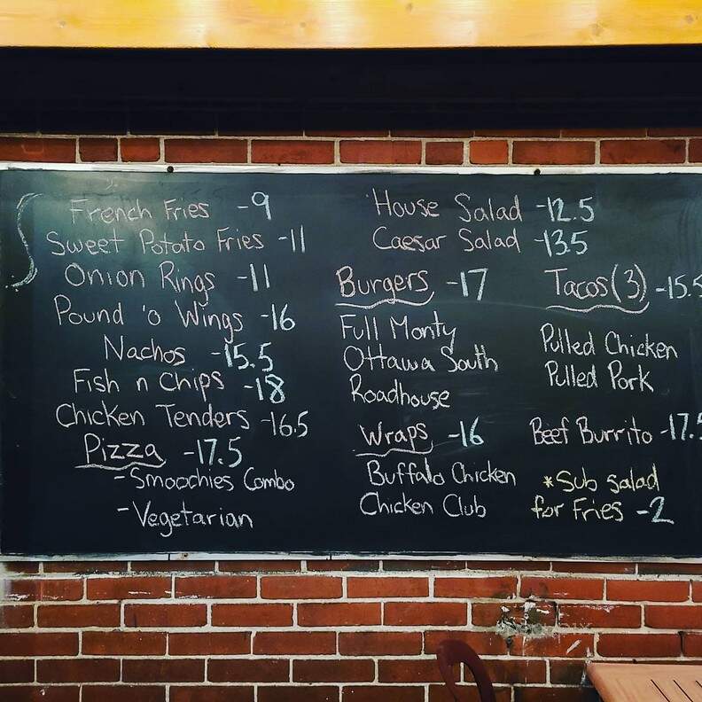Quinn's Ale House - Ottawa, ON menu_pic