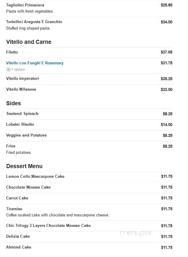 Ristorante Imperatore at Blue Bell - Ambler, PA menu_pic