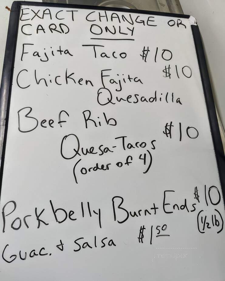 T-Ghost BBQ - Weslaco, TX menu_pic