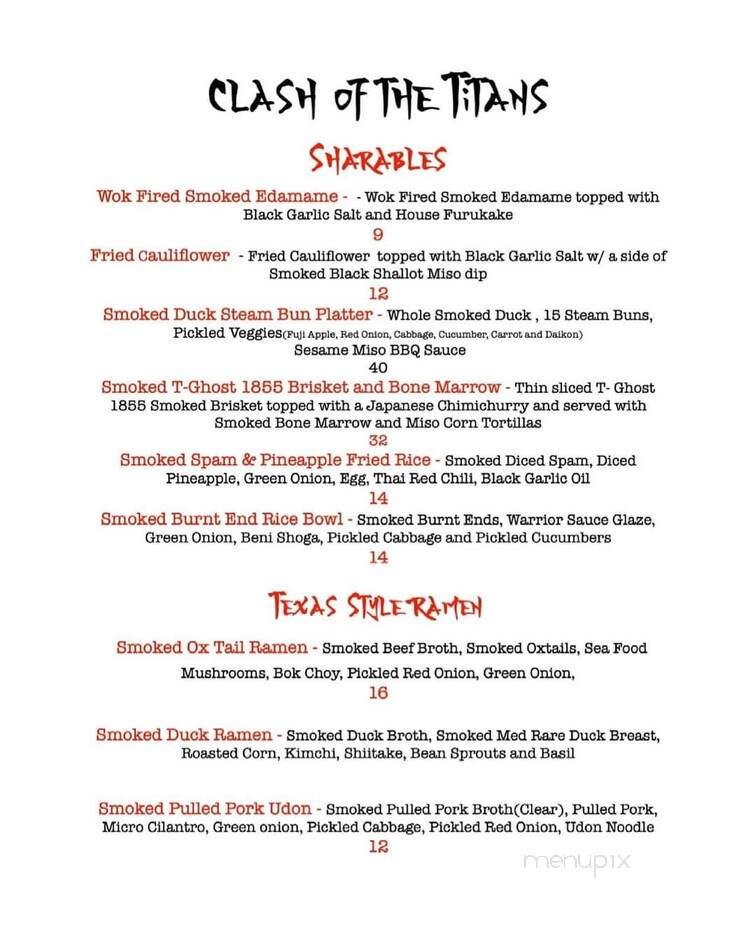 T-Ghost BBQ - Weslaco, TX menu_pic