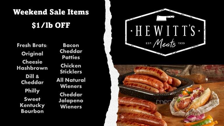 Hewitt's Meats - Marshfield, WI menu_pic