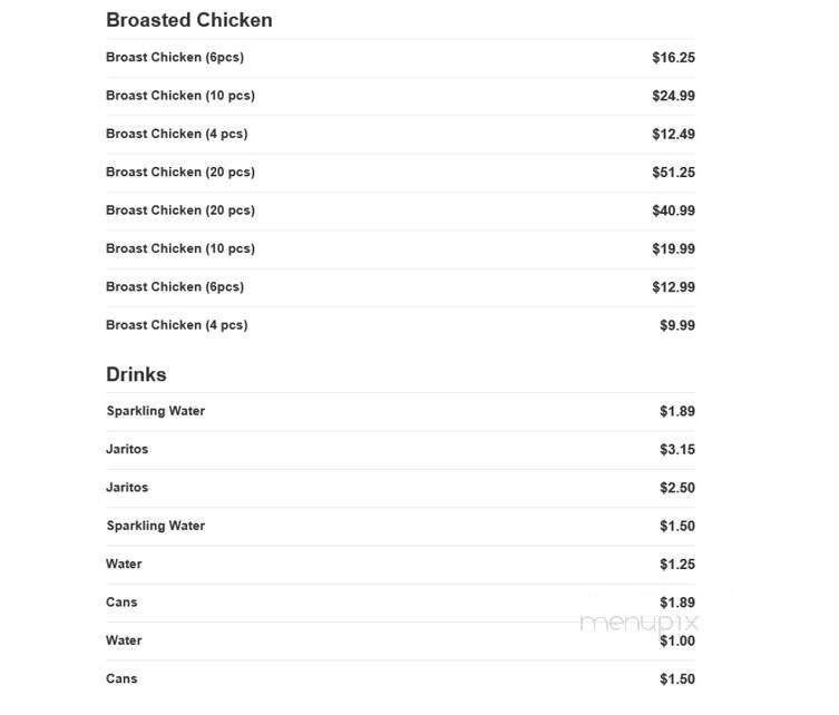 Bison Burger - Des Plaines, IL menu_pic