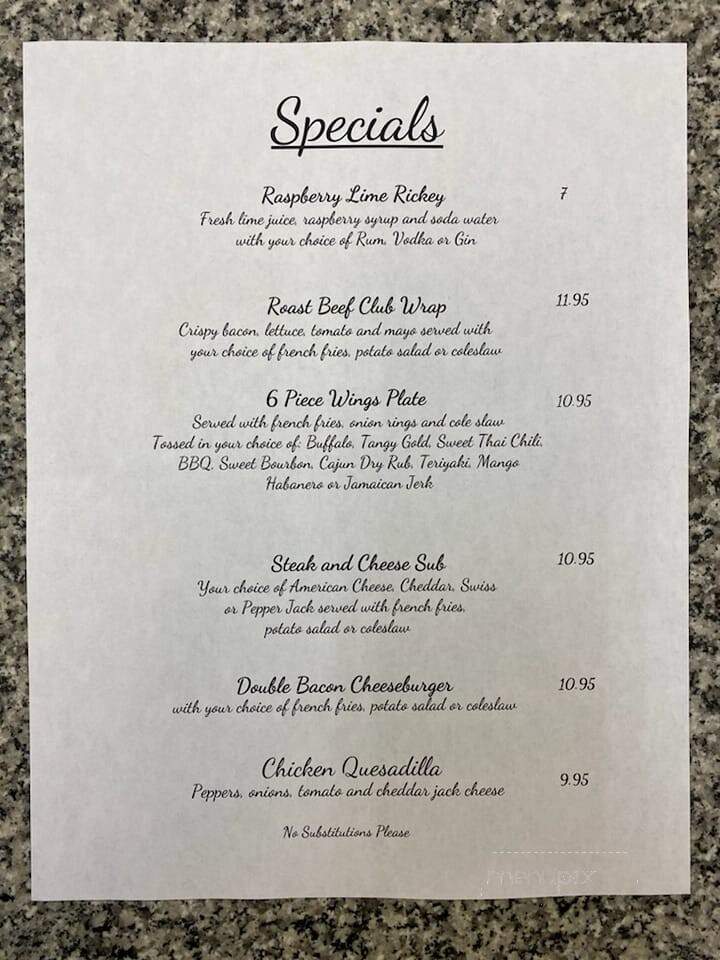 The Skybox Restaurant & Sports Bar - Tewksbury, MA menu_pic
