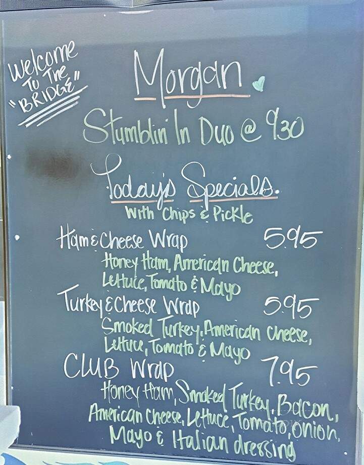 Swing Bridge Pizza Co. - Little River, SC menu_pic