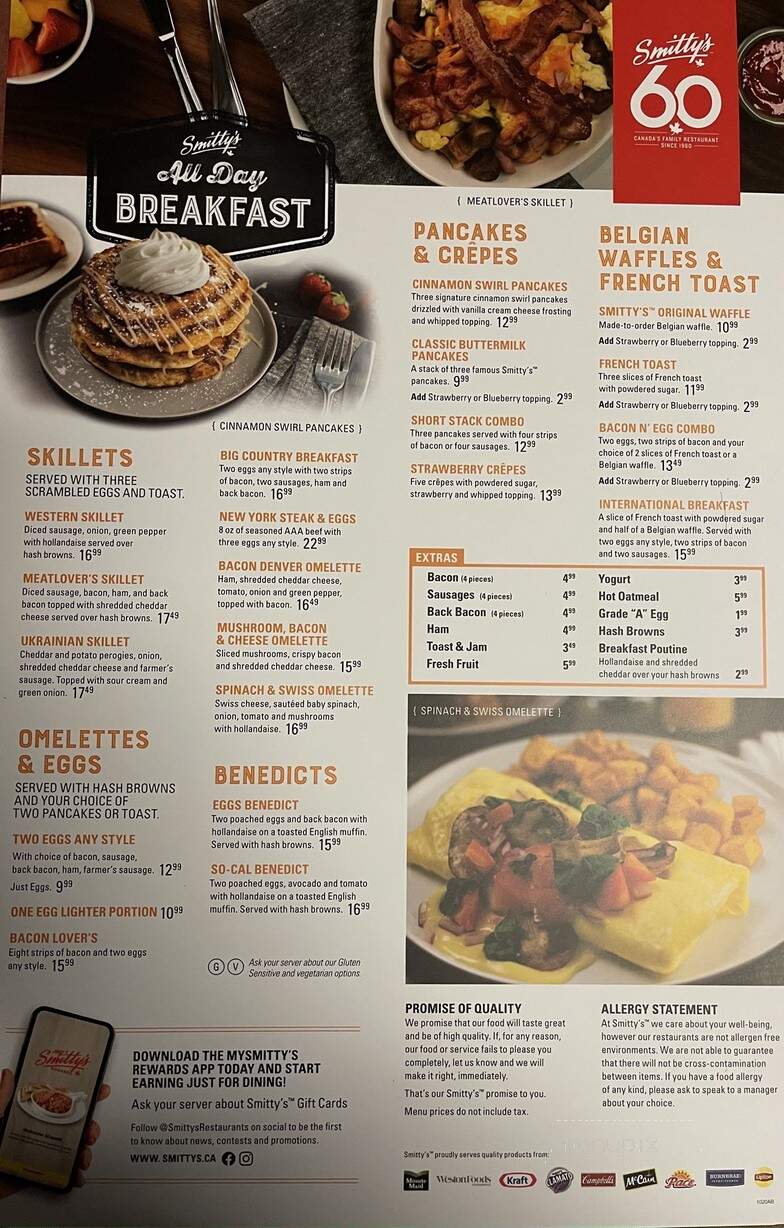 Smitty's Family Restaurant - Whitecourt, AB menu_pic