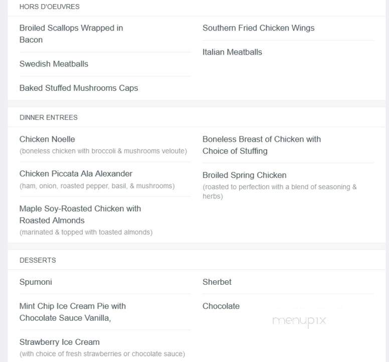 Anthonys Restaurant - Malden, MA menu_pic