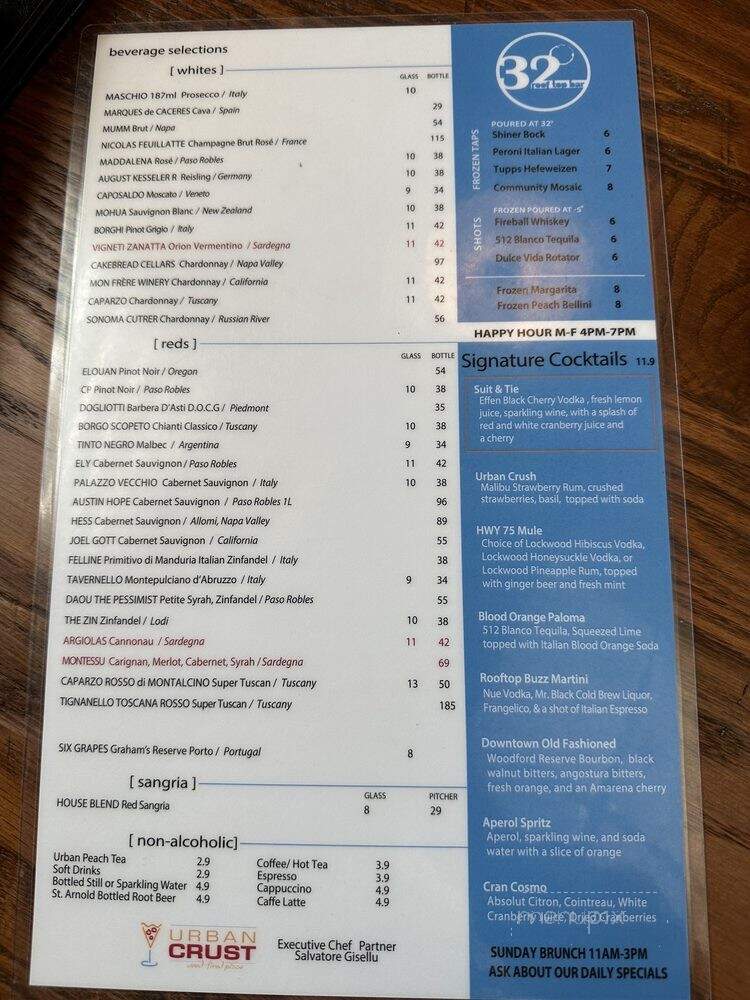 Upper Crust Pizza - Plano, TX menu_pic
