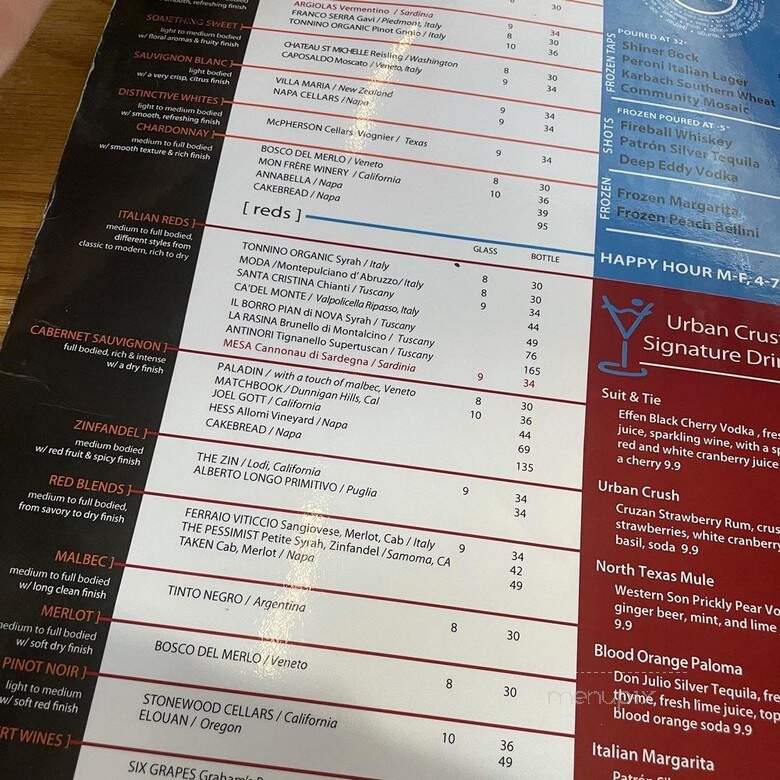 Upper Crust Pizza - Plano, TX menu_pic