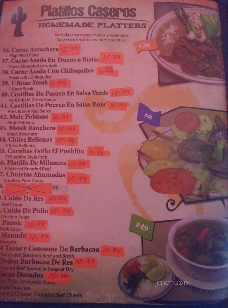 San Luis Restaurant - Omaha, NE menu_pic
