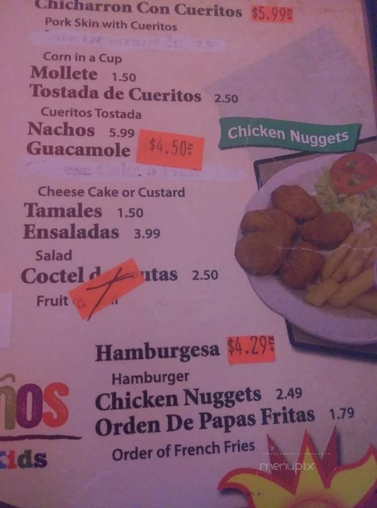 San Luis Restaurant - Omaha, NE menu_pic