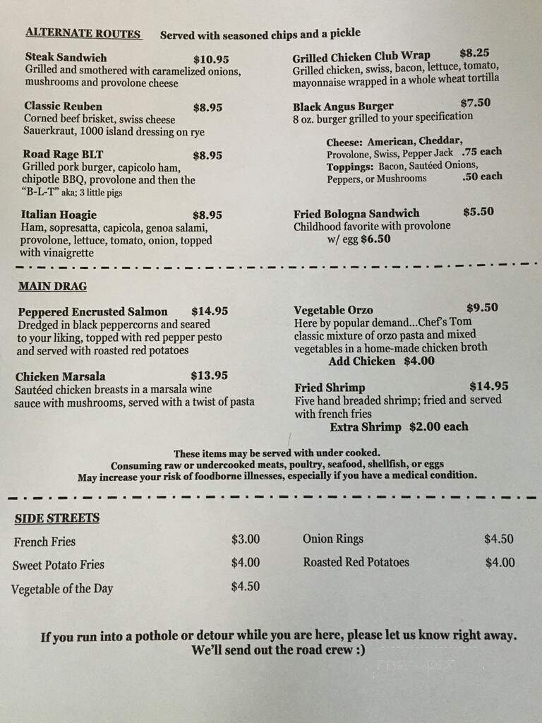 Tavern 51 - Pittsburgh, PA menu_pic