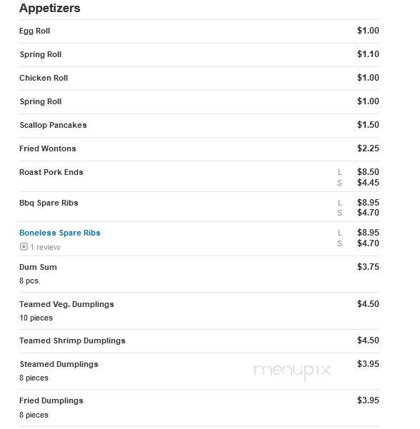 China Fun 1 Chinese Restaurant - Ozone Park, NY menu_pic