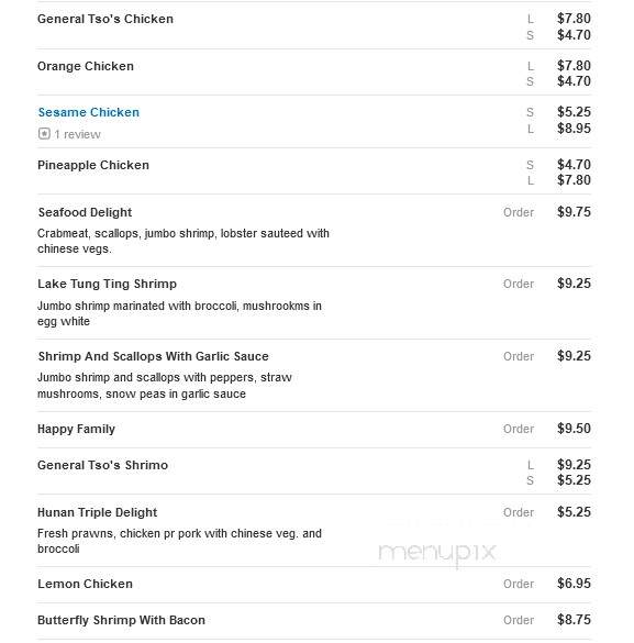 China Fun 1 Chinese Restaurant - Ozone Park, NY menu_pic