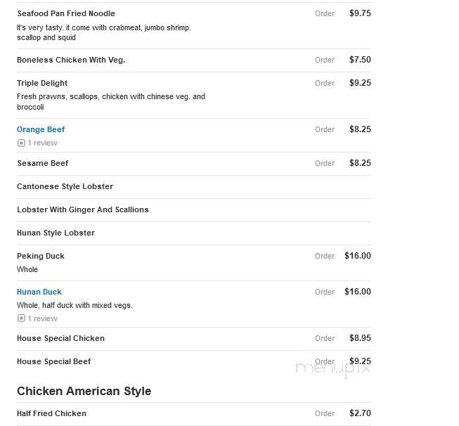 China Fun 1 Chinese Restaurant - Ozone Park, NY menu_pic